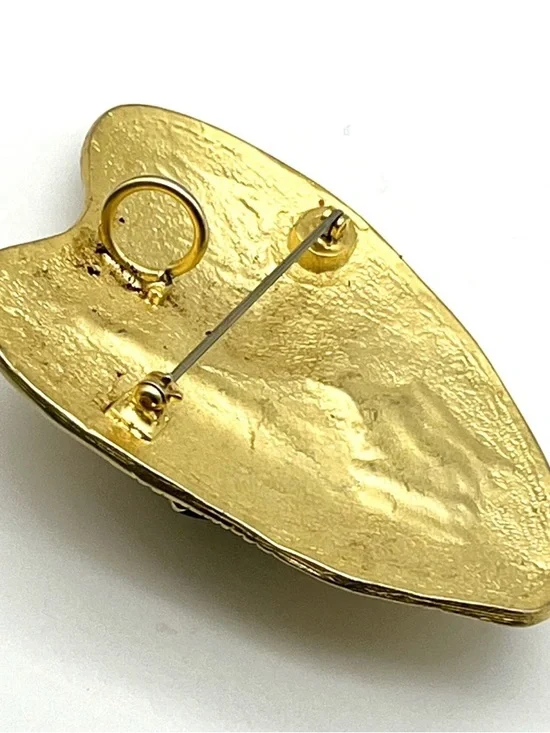 Golden Enamel 1” frog on a lily pad - Picture 5 of 5